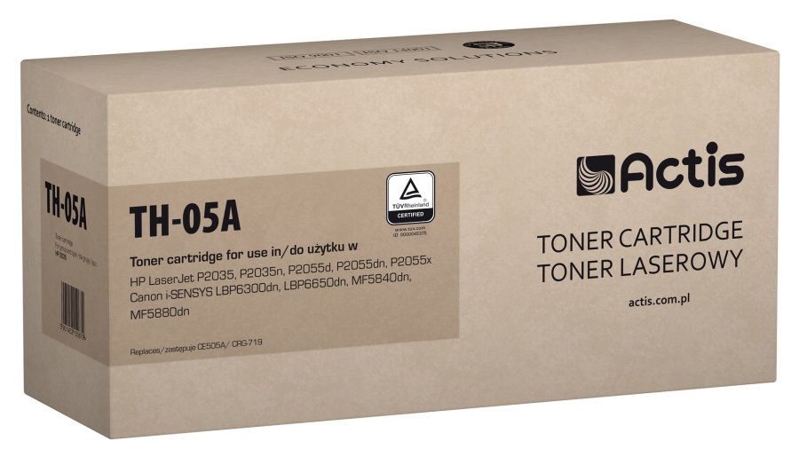 Actis TH-05A (erstatning HP 05A CE505A, Canon CRG-719; Standard; 2300 sider; sort) #1