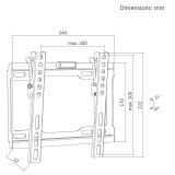 Maclean TV-beslag/oph�ng, maks. VESA 200x200, 13-43