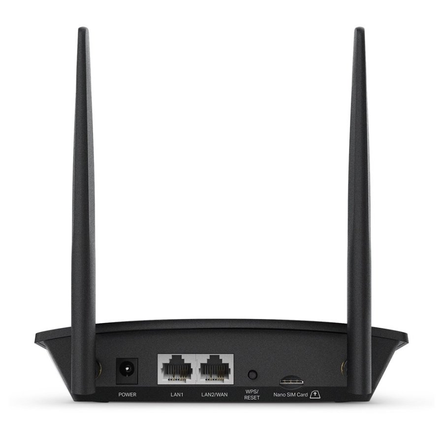TP-Link TL-MR100 tr�dl�s router Hurtigt ethernet Enkelt band (2,4 GHz) 4G Sort #3