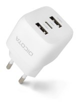 DICOTA D32069 oplader til mobil enhed Laptop, Smartphone Hvid Vekselstrm Hurtig opladning Indendrs #4