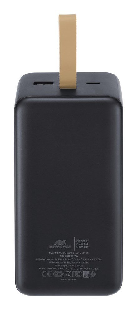 Rivacase VA1084 powerbank Lithium polymer (LiPo) 40000 mAh Sort #15