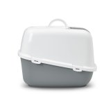 SAVIC Nestor Jumbo Hvid-gr  overdkket kattebakke  66,5x48,5x46,5 cm  1 stk. #4