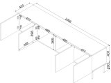 RTV-skab SIENA 200x40x60 kashmir mat #4