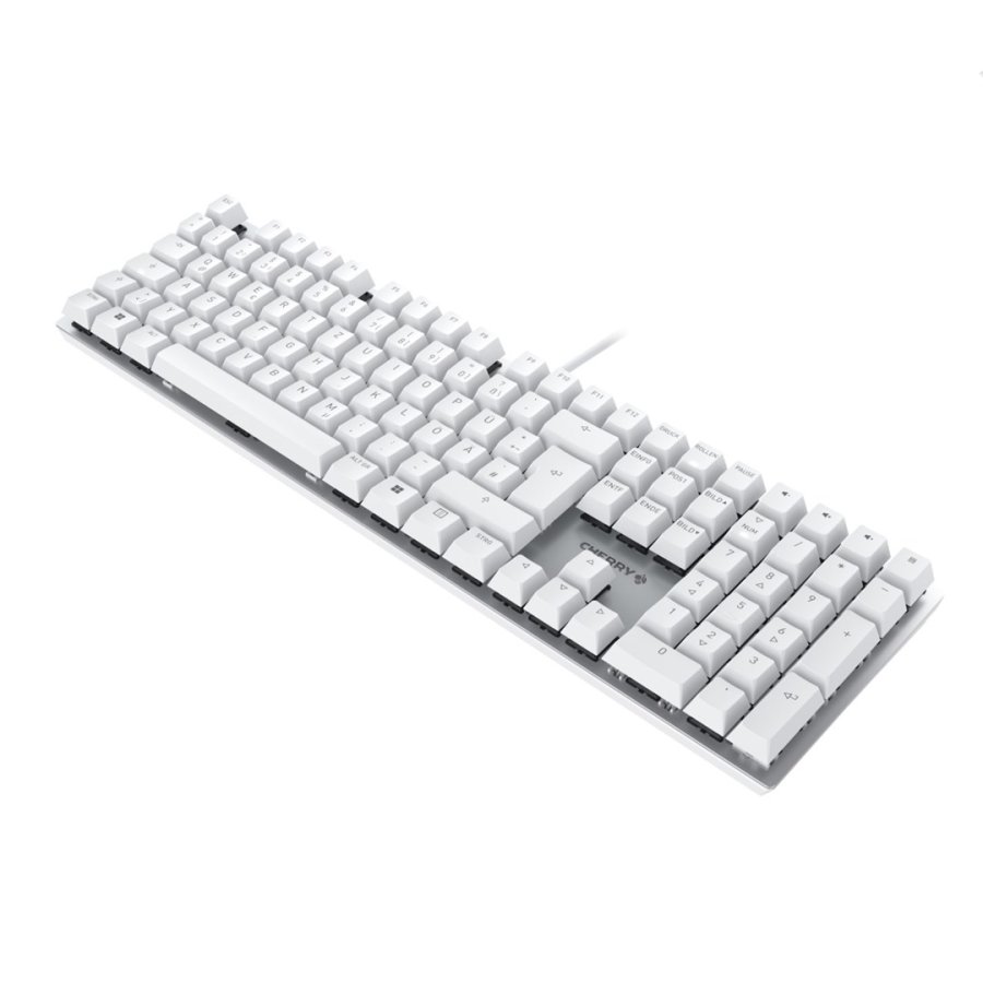 CHERRY KC 200 MX tastatur Universel USB QWERTZ Tysk S�lv, Hvid #3