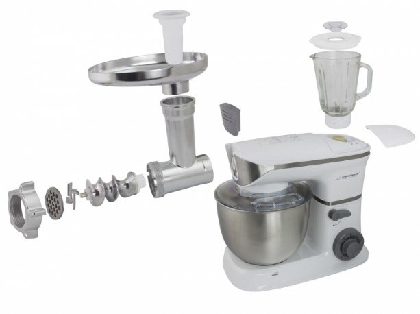 Esperanza EKM025 foodprocessor 1000 W 5 L Rustfrit stl, Hvid #3
