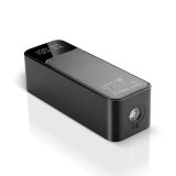 Powerbank 27 000mAh, 1x USB, 2x USB-C, 162,5W, QC4+, flashlight, LCD screen, black #4