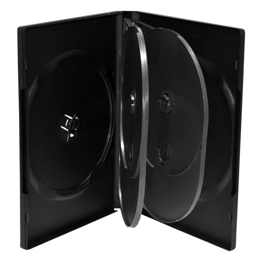 MediaRange BOX16 optisk disk etui DVD-boks 6 diske Sort #1