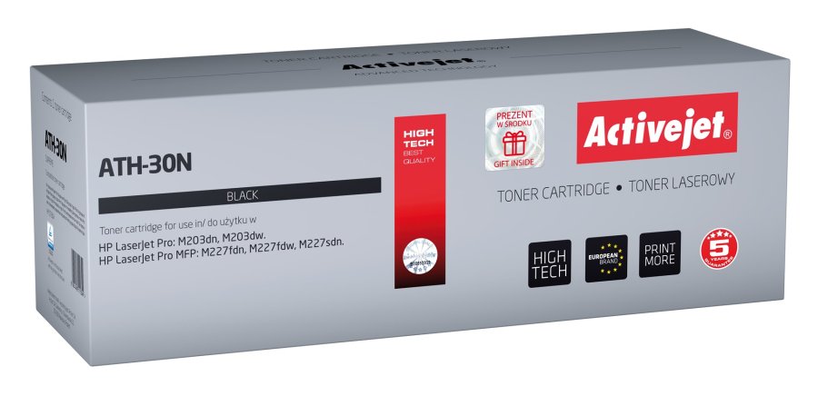 Activejet ATH-30N (erstatning HP 30A CF230A; Supreme; 1600 sider; sort) #1