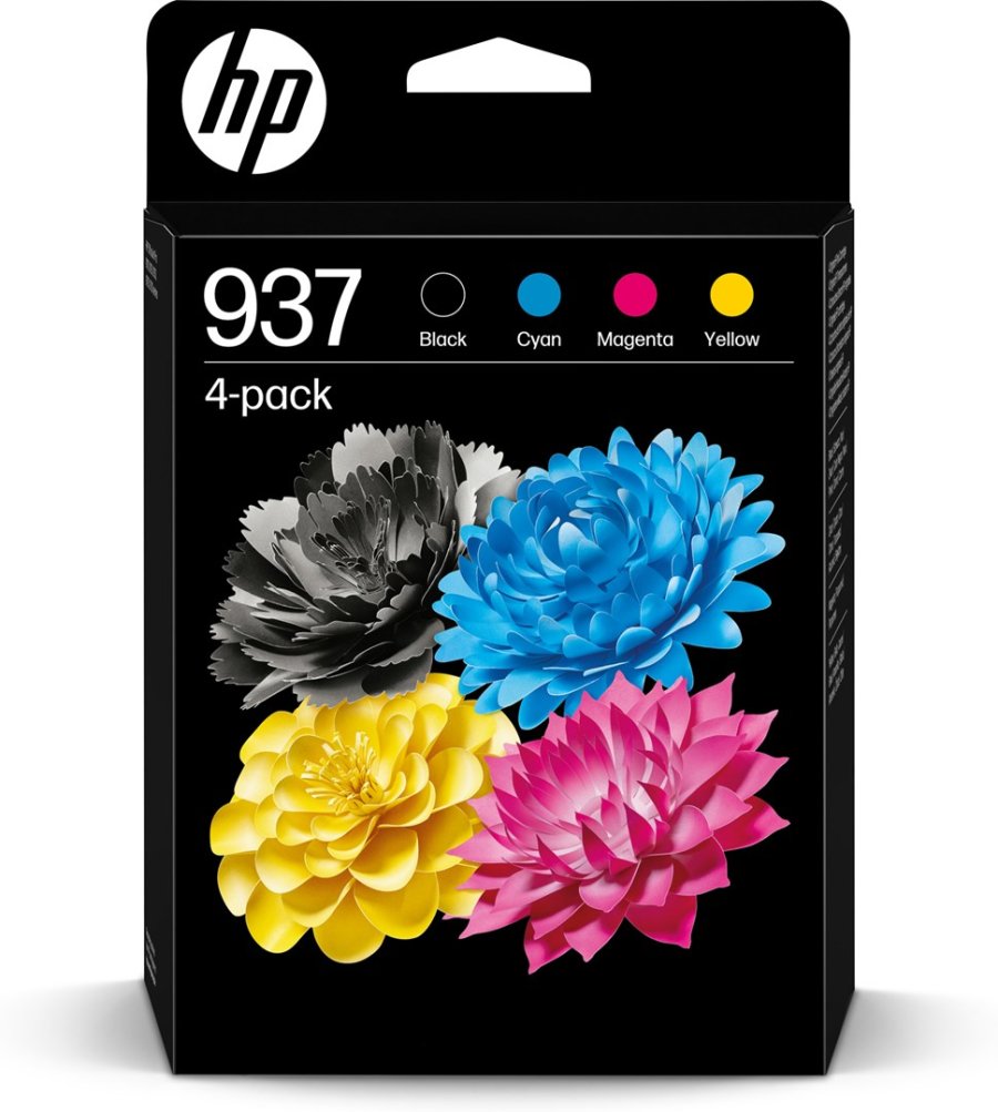 HP Original 937 CMYK-blkpatron, pakke med 4 stk. #1