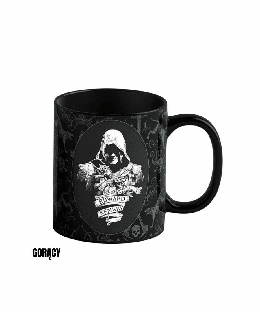 Krus med varmeafsl�ring Good Loot Assassin's Creed Black Flag Resynced - Edward Kenway 480 ml Sort #3