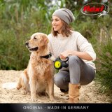 Flexi New NEON 5 m Sort, Gul Hund Fleksibel hundesnor #7
