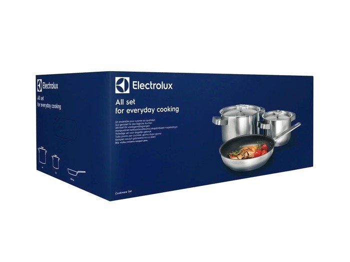 ELECTROLUX E3SS St af gryder Rustfrit stl 5 elementer Slv #4
