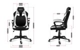 GAMING STOL HUZARO FORCE 2.5 WHITE MESH #4