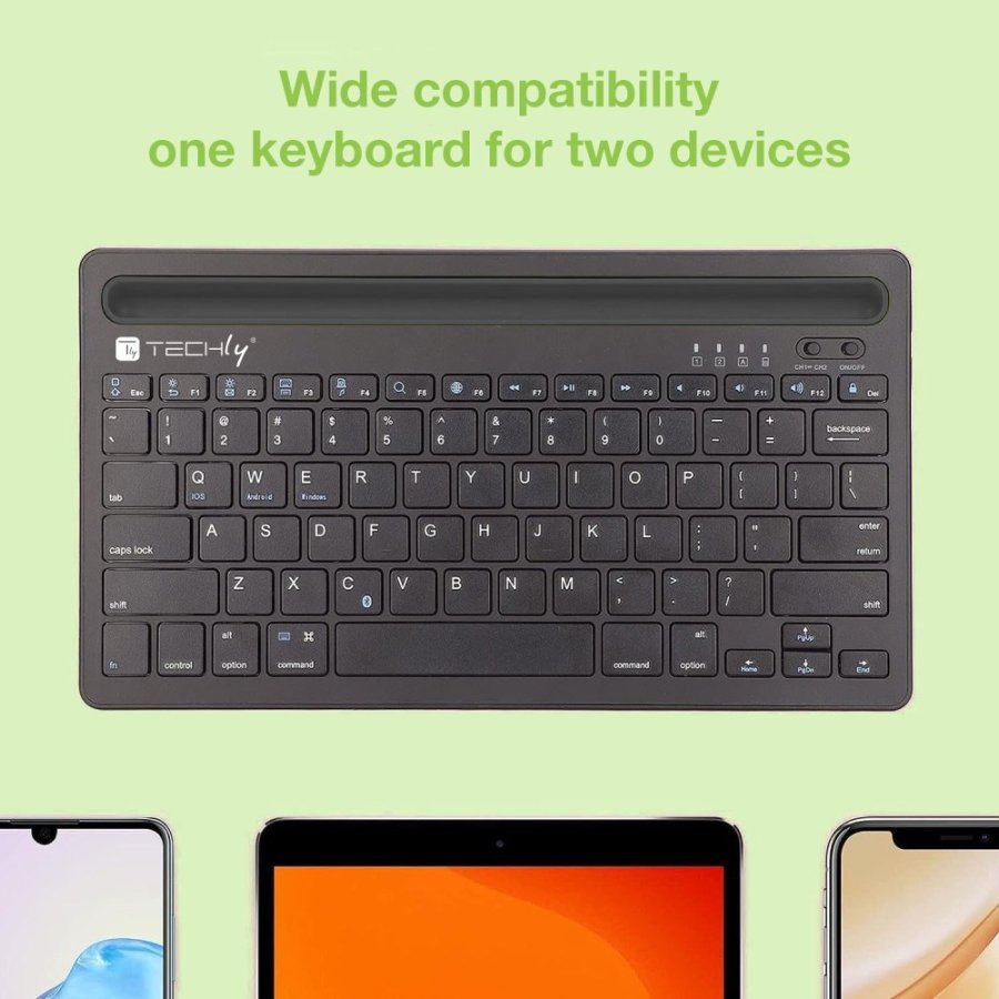 Techly ICTBK102U tastatur Universel Bluetooth QWERTY Engelsk Sort #14