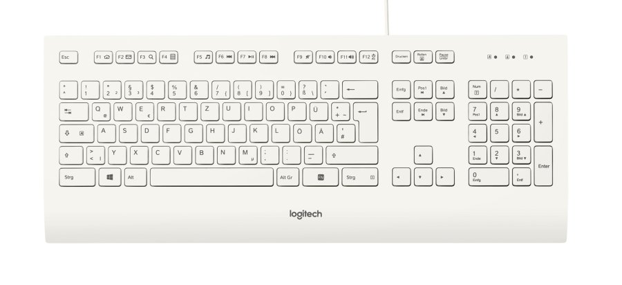 Logitech K280E Pro f/ Business tastatur Kontor USB QWERTZ Tysk Hvid #1