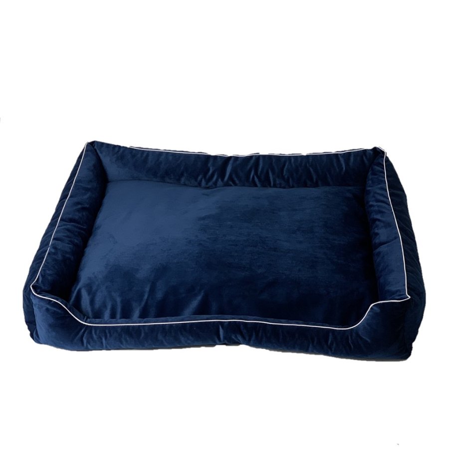 GO GIFT Lux navy blue - seng til kledyr - 95 x 70 x 9 cm #1