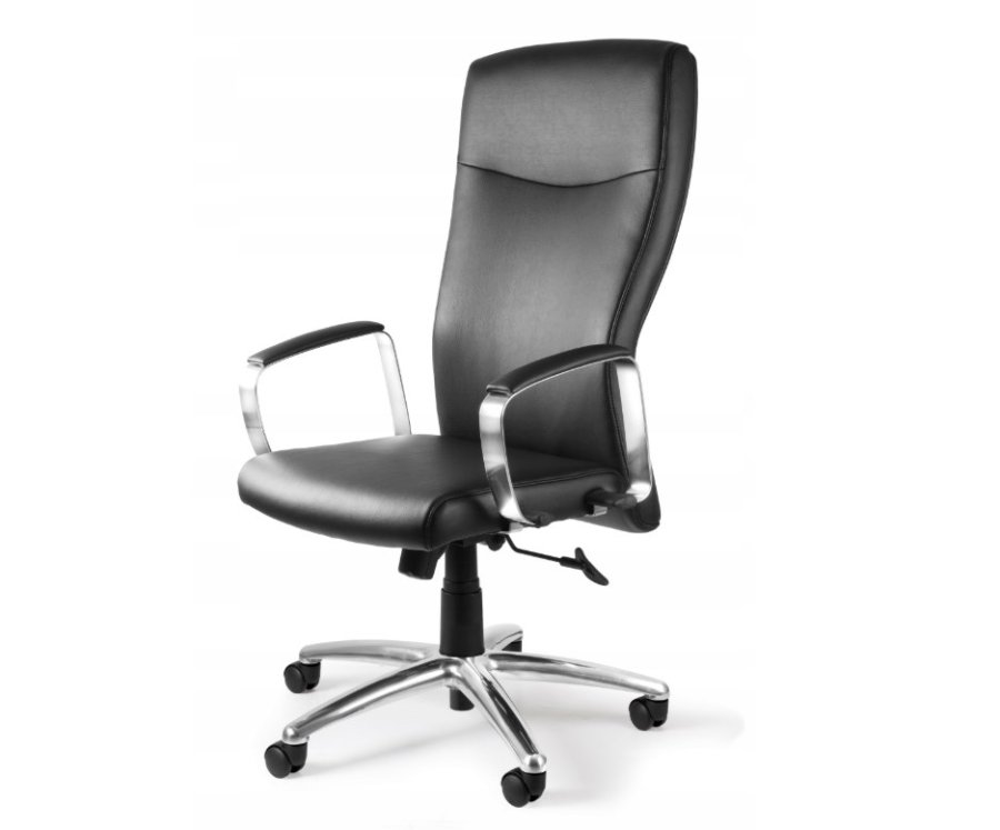 Adella C239 kontorstol i naturl�der HL-4, sort #3