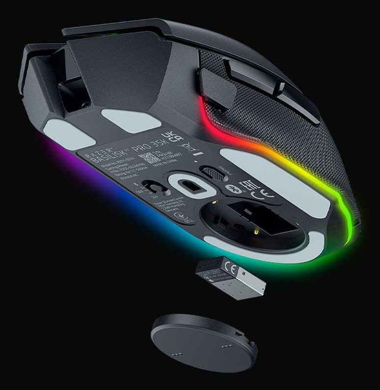Razer Basilisk V3 Pro 35K mus Spil Hjre hnd RF Wireless + Bluetooth + USB Type-A Optisk 35000 dpi #3