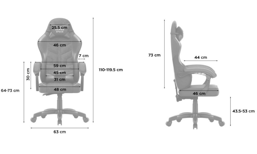 Huzaro Force 2.7 Black Carbon Gaming stol Blue #5