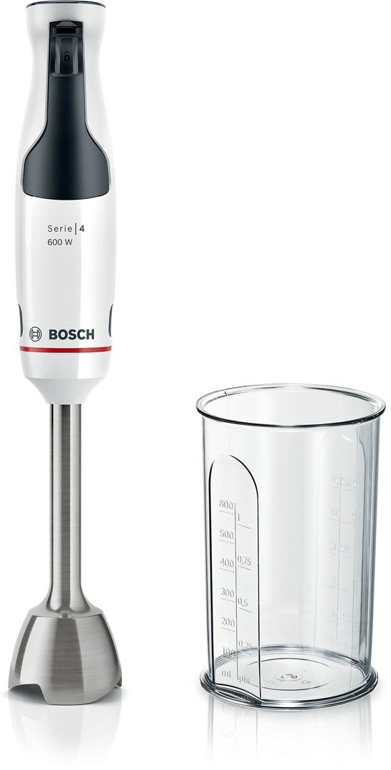 Bosch Serie 4 MSM4W210 blender 0,6 L Nedsnkning blender 600 W Sort, Hvid #1