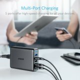 Anker PowerPort Speed 5 Universel Sort Vekselstr�m Indend�rs #5