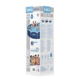 Bestway 56706 / 23 swimmingpool til over jorden Indrammet pool Rund 6473 L Bl� #12