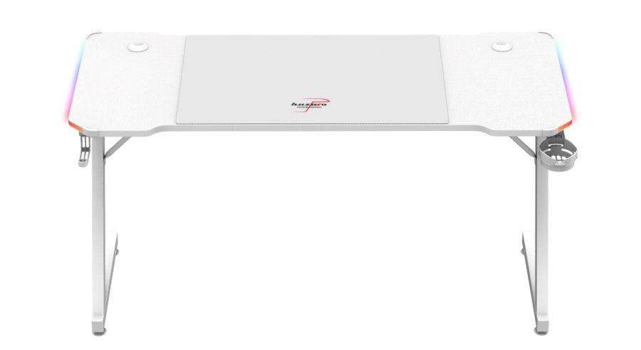 Huzaro Hero 3.3 White  RGB - gaming-skrivebord #4