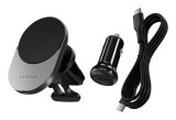 Satechi ST-Q2CCM oplader til mobil enhed Smartphone Sort, Gr� Cigart�nder Tr�dl�s opladning Hurtig opladning Automatisk #4