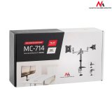 Skrivebordsholder til to LCD-skrme Maclean MC-714 13-27