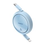 Baseus Free2Pull Udvideligt USB C til iP Ligtning hurtigopladningskabel 1 m 20 W Bl #2