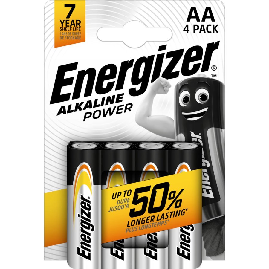 Energizer AP Alkaline Power 410850 Batteri AA LR6 4 stk. #1