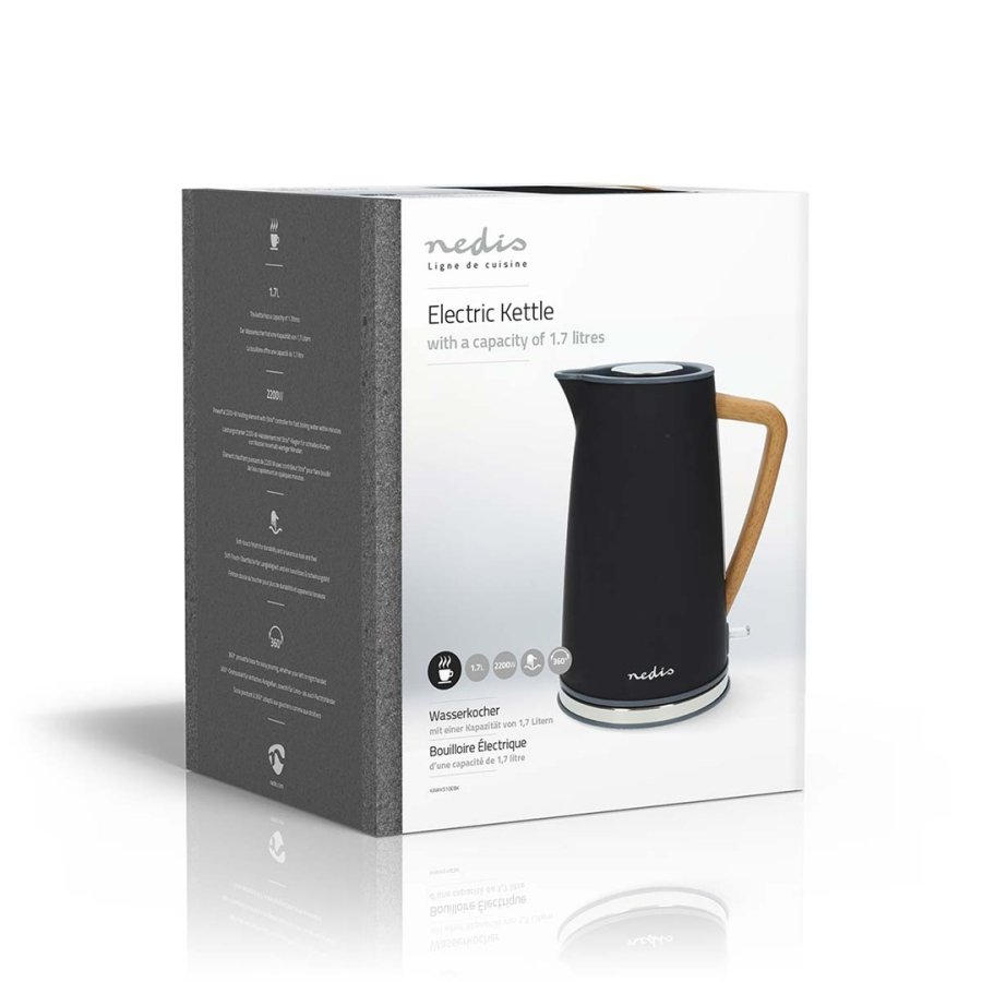 Elkedel | 1.7 l | Soft-Touch | Sort | Drejelig 360 grader | Skjult varmeelement | Strix-controller | Beskyttelse mod kogetrring #11