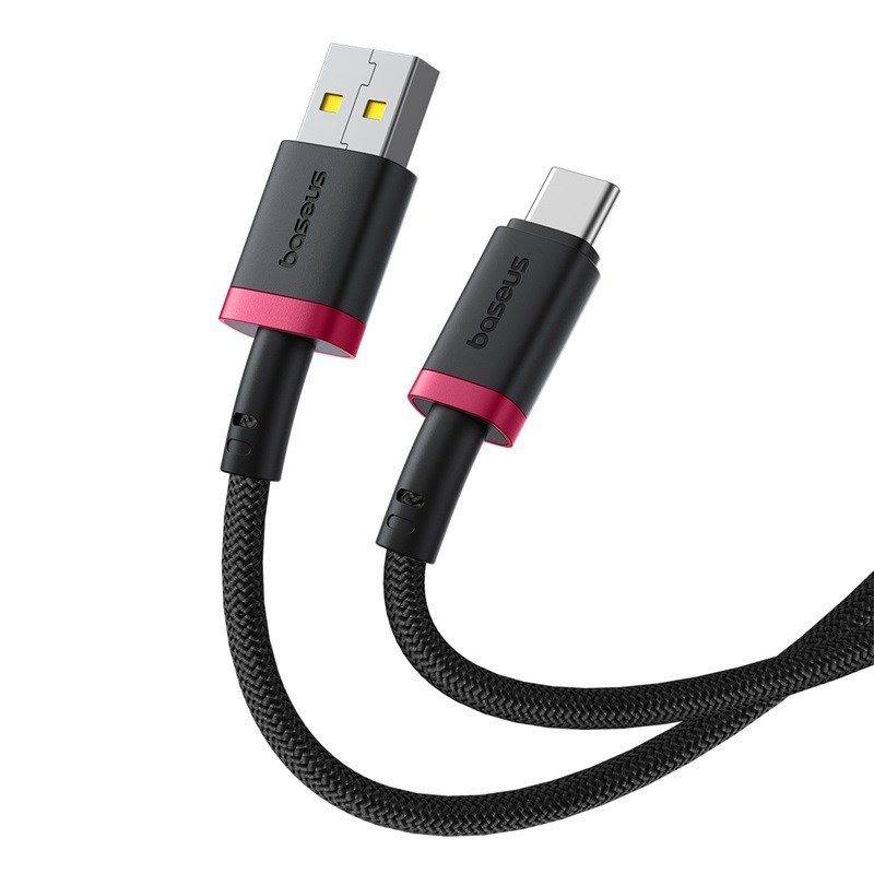 Baseus Dura USB Type A til Type C 60 W hurtigopladningskabel 2 m Sort, Rd #3
