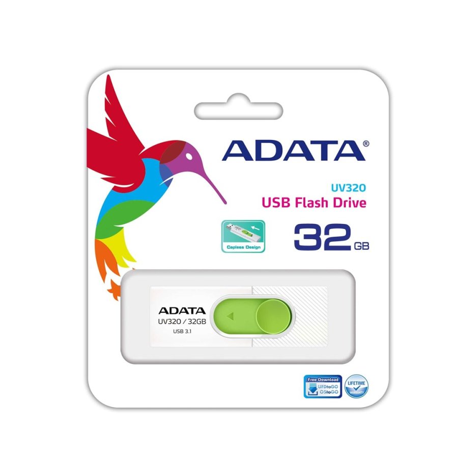 ADATA UV320 USB-ngle 32 GB USB Type-A 3.2 Gen 1 (3.1 Gen 1) Grn, Hvid #3