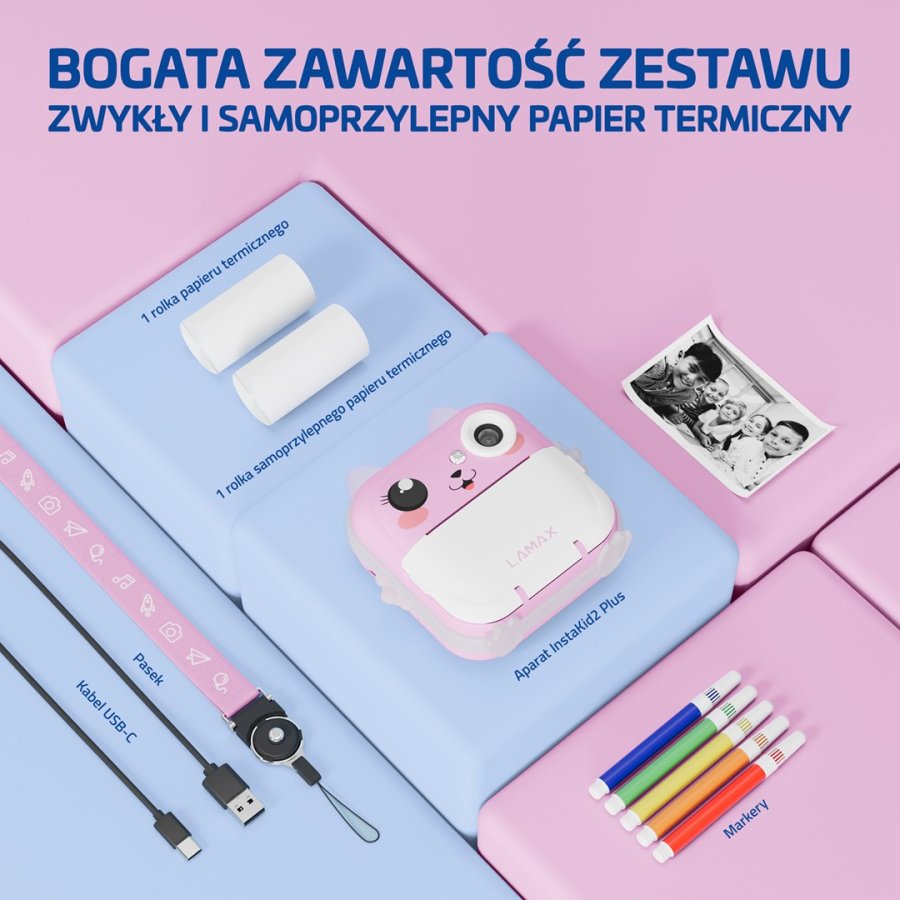 Digitalkamera til b�rn LAMAX InstaKid2 Plus, pink #12