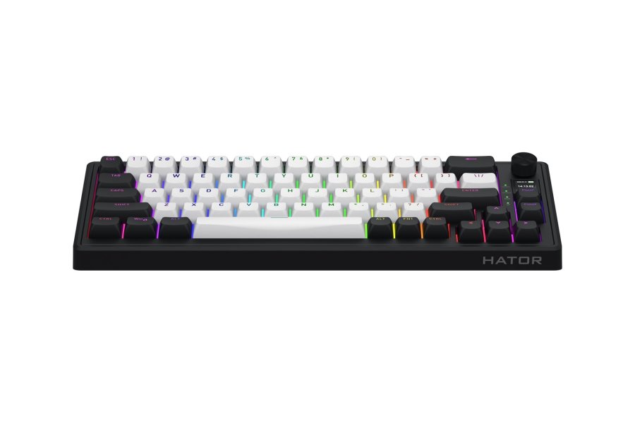 HATOR Skyfall 65 MAG ULTIMA 8K wireless tastatur Spil USB + RF Wireless + Bluetooth QWERTY US engelsk Sort, Hvid #12