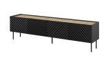 4D RTV-skab ONDA 200x40x35-54 sort (stende eller vgmonteret) #1