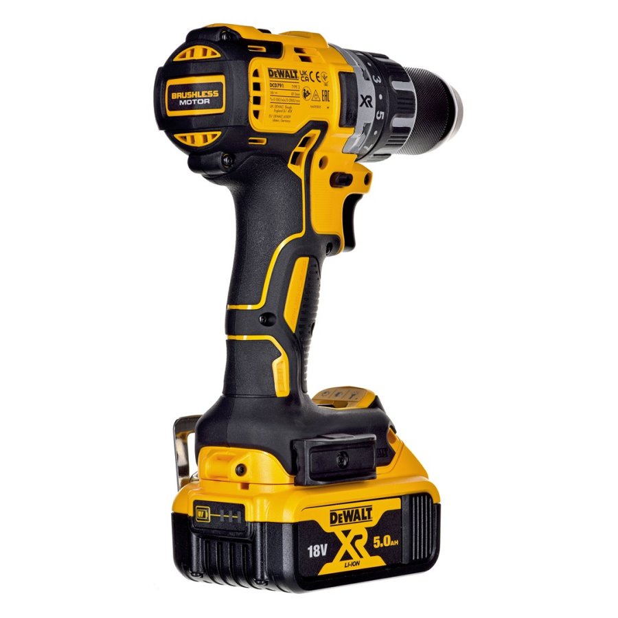 18V akku-skruetrkker + vinkelbits DCD791P3A DEWALT #16