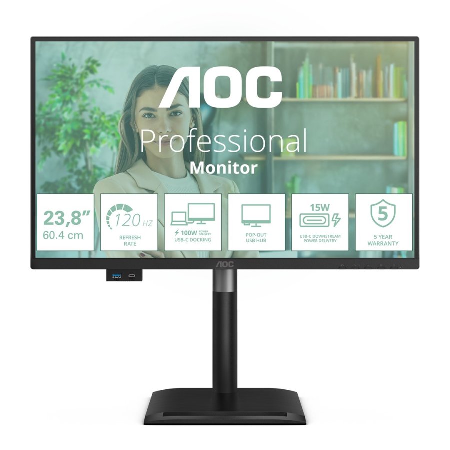 AOC 24P4CV computersk�rm 60,5 cm (23.8