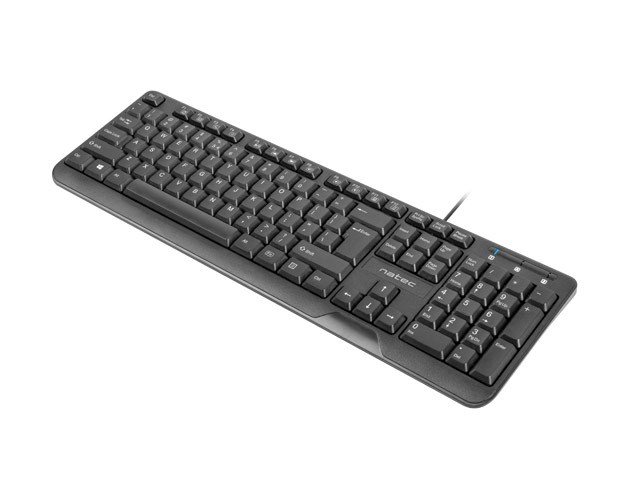 NATEC TASTATUR TROUT SLIM USB, US-LAYOUT, SORT #2