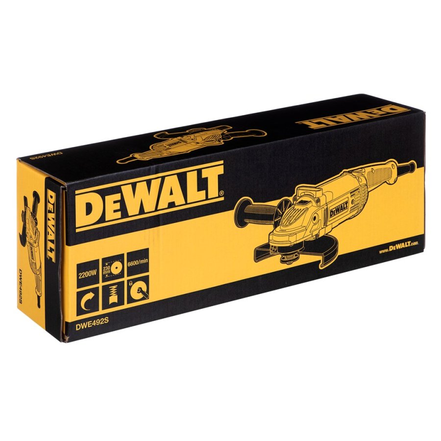 VINKELSLIBER DEWALT DWE492S-QS 2200W 230MM #25