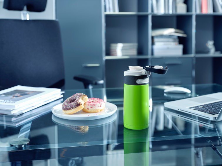 Leifheit 03249 rejsekrus 350 ml Sort, Gr�n Rustfrit st�l #8