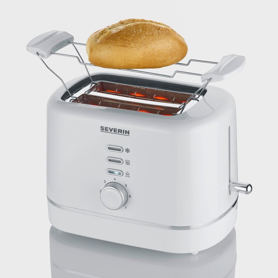 Severin AT 4324 brdrister 2 skive(r) 850 W Hvid #3