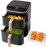 Cosori Turbo Tower Pro Smart Enkelt 10,8 L Enkeltstende 2630 W Varmluftsteger Sort, Guld #2