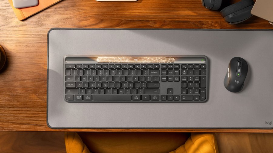 Logitech Signature Slim Solar+ K980 tastatur Universel RF tr�dl�s + Bluetooth QWERTY UK international Grafit #9