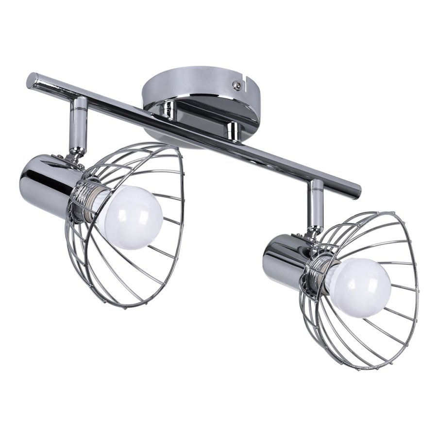 Activejet GIZEL dobbelt loft vglampe strip krom E14 vglampe til stuen #2