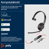 HP Poly Blackwire 5210 USB-C-monoheadset + 3,5 mm stik + USB-C/A-adapter #5