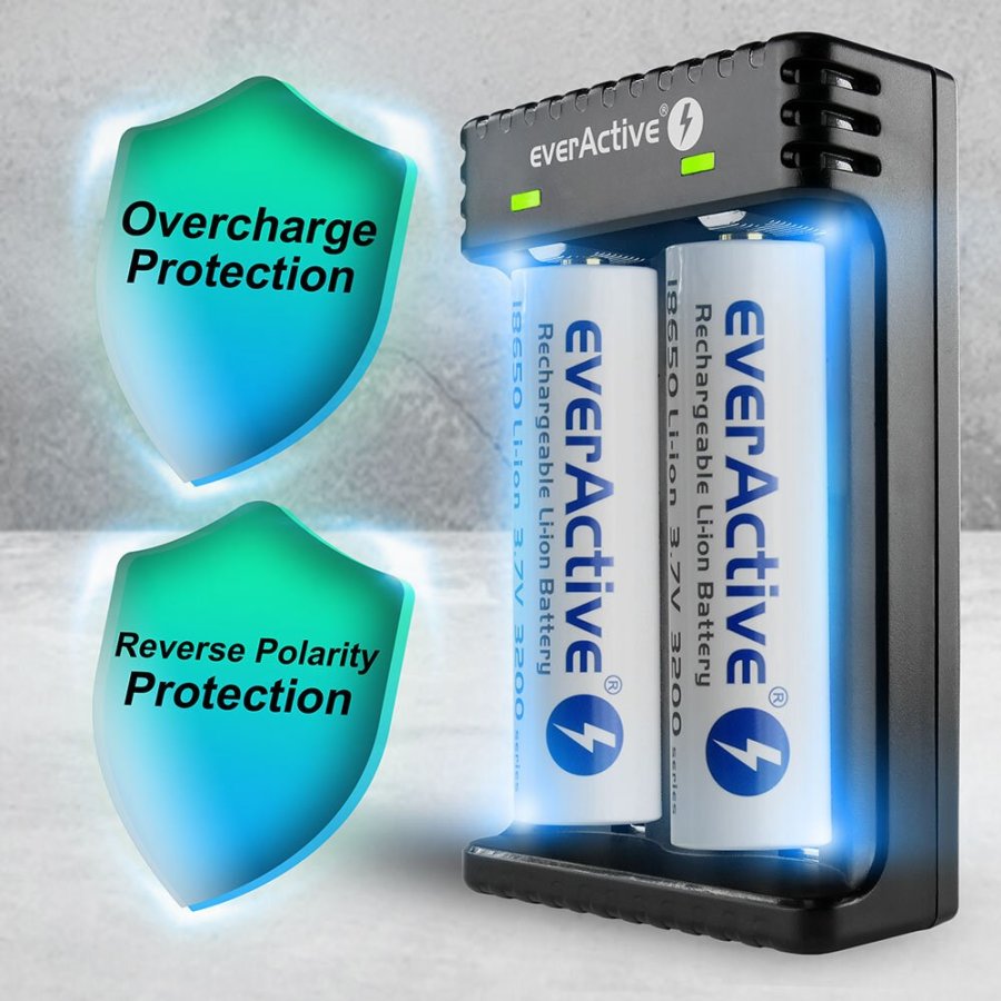 Batterioplader til genopladelige Li-ion-batterier everActive LC-200 #4