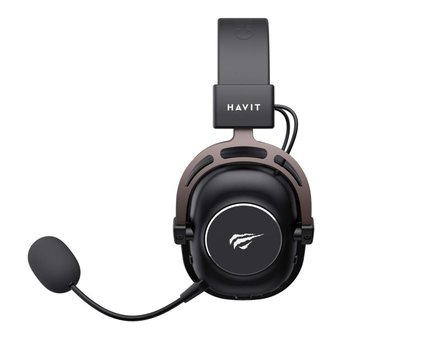 Havit H2002YG - 2.4G gaming-hovedtelefoner (sort, okker) #3