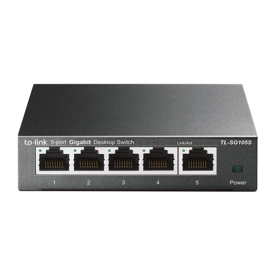 TP-Link TL-SG105S Ikke administreret Gigabit Ethernet (10/100/1000) Sort #1